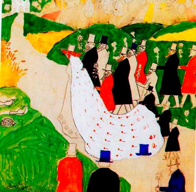 The Wedding by Kazimir Severinovich Malevich